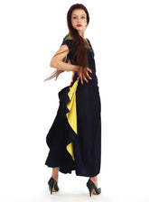 RARE Vintage 1940s Bustle Wiggle Dress