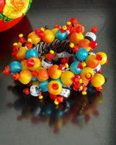 60s Glass Beaded Expandable Bracelet