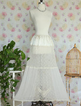 Vintage Satin and Lace Beaded Slip