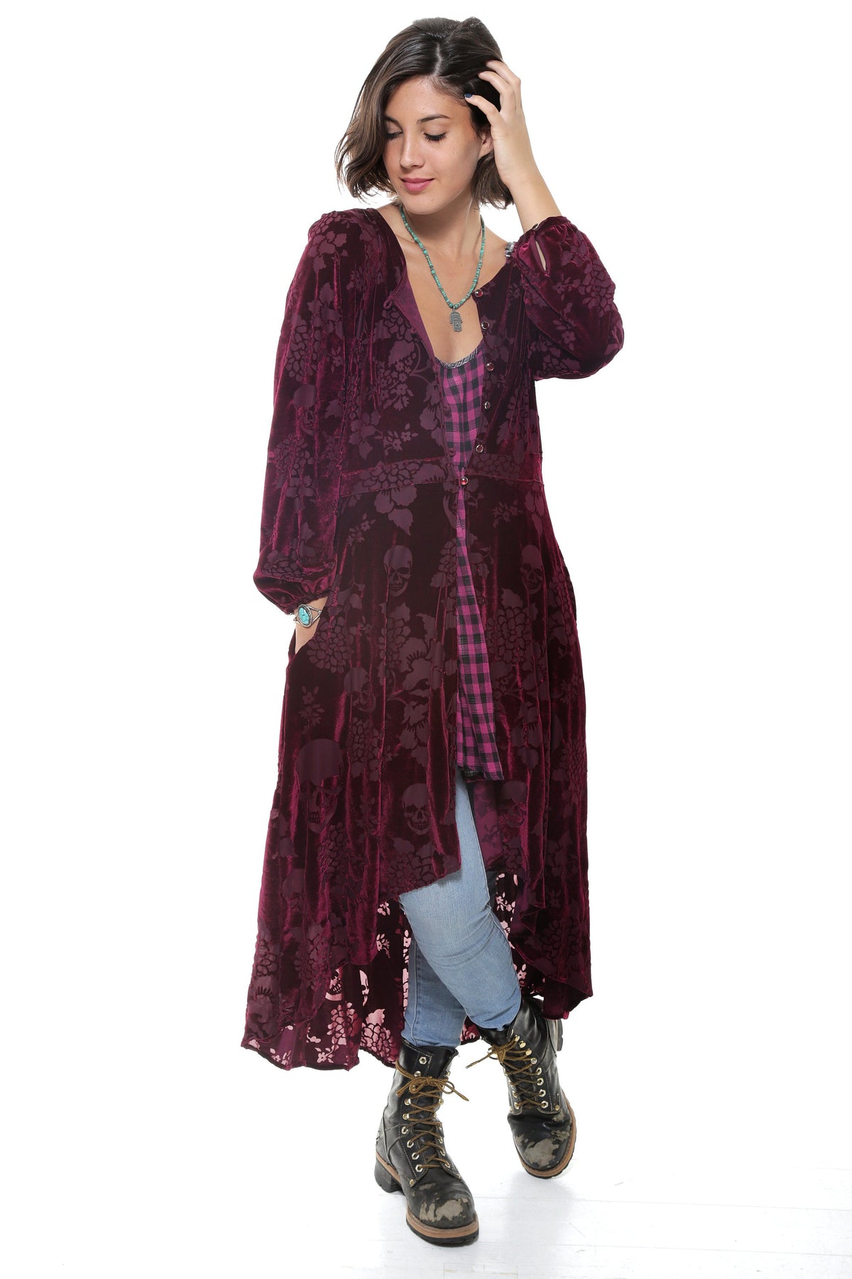 Jezebel Velvet Burnout Duster